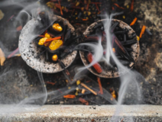 Himmlische Hochzeit - Ph&ouml;nix Ritual bei der Hochzeit mit Trauredner Zen Vater Meister Reding